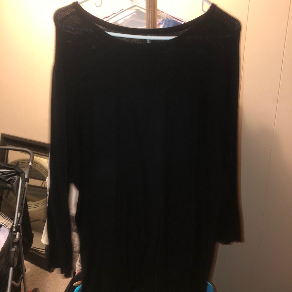 Black long sleeve sweater